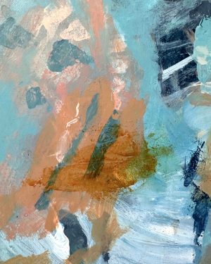 Amanda Schunker, Cartography of Flight Lines, abstract acrylic painting