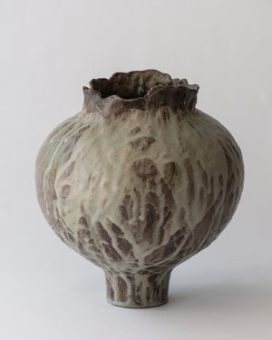 Amanda Schunker, Retreating Tide, ceramic pot