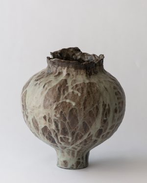 Amanda Schunker, Retreating Tide, ceramic pot