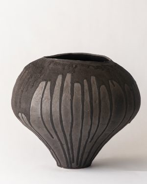 Amanda Schunker, Midnight Falling Tide, ceramic pot