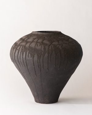 Amanda Schunker, Midnight Sea Lace, ceramic pot