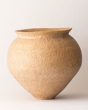 Amanda Schunker, Sun Warmed Rock, ceramic pot