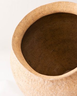 Amanda Schunker, Sun Warmed Rock, ceramic pot