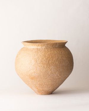 Amanda Schunker, Sun Warmed Rock, ceramic pot