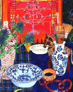 Kiata Mason, Enchanted Nights, still life tablescape