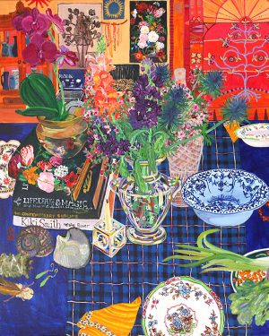 Kiata Mason, Enchanted Nights, still life tablescape