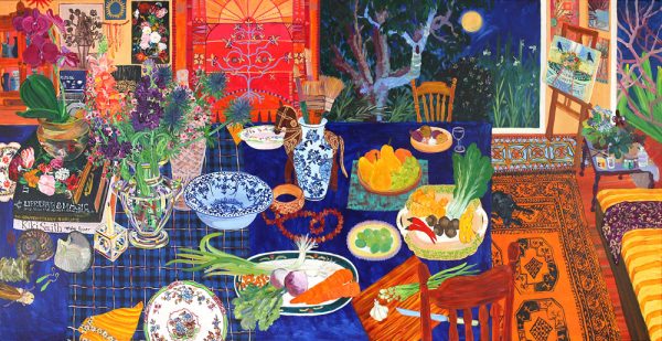 Kiata Mason, Enchanted Nights, still life tablescape