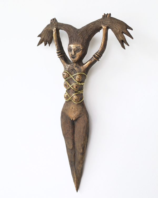 Deborah Kelly, Bulldagger, brass sculpture