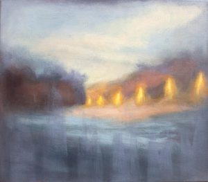 Susie Dureau, Lapping, oil landscape painting