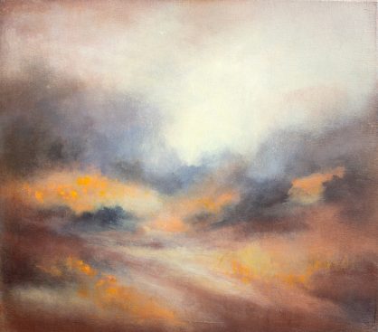 Susie Dureau, Golden Discovery, oil landscape painting