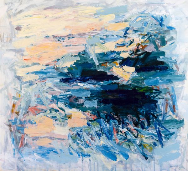 Belinda Street, Dawn Swimming, abstract painting