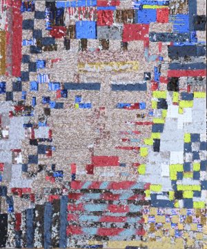 Liliana Pasalic, Expander No.7, abstract LED textile artwork
