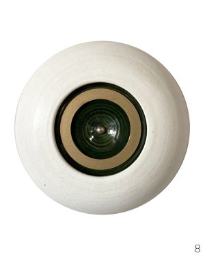 Odette Ireland, Concentrics - Oribe No. 8, ceramic wall sculpture