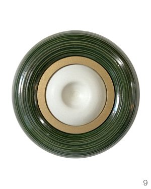 Odette Ireland, Concentrics - Oribe No. 9, ceramic wall sculpture