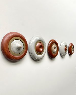 Odette Ireland, Shino Glaze, ceramic wall sculpture