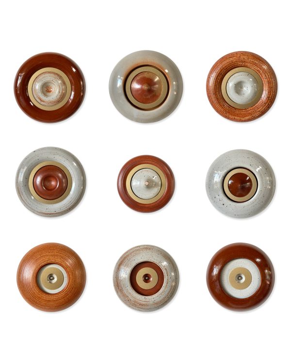 Odette Ireland, Shino Glaze, ceramic wall sculpture