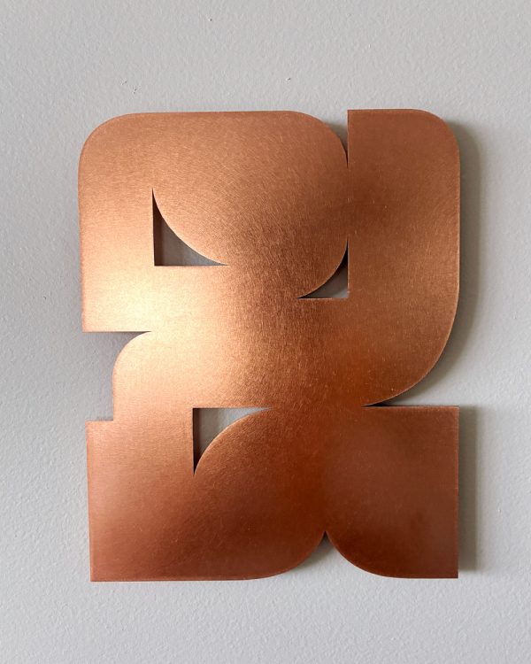 Reverence (left) in copper, Diana Miller