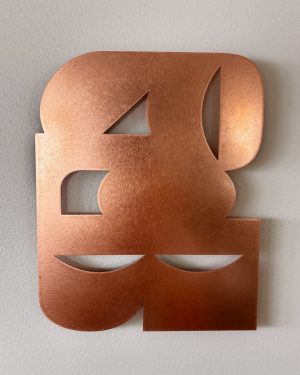 Salutation (left) in copper, Diana Miller