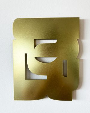 Contemplation (right) in brass, Diana Miller