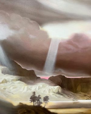And if the Mountains should Crumble, or Disappear into the Sea, not a Tear, no not I (after Bierstadt), Saffron Newey