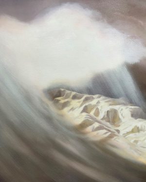 Disappear into the Sea, not a Tear, no not I (after Bierstadt), Saffron Newey