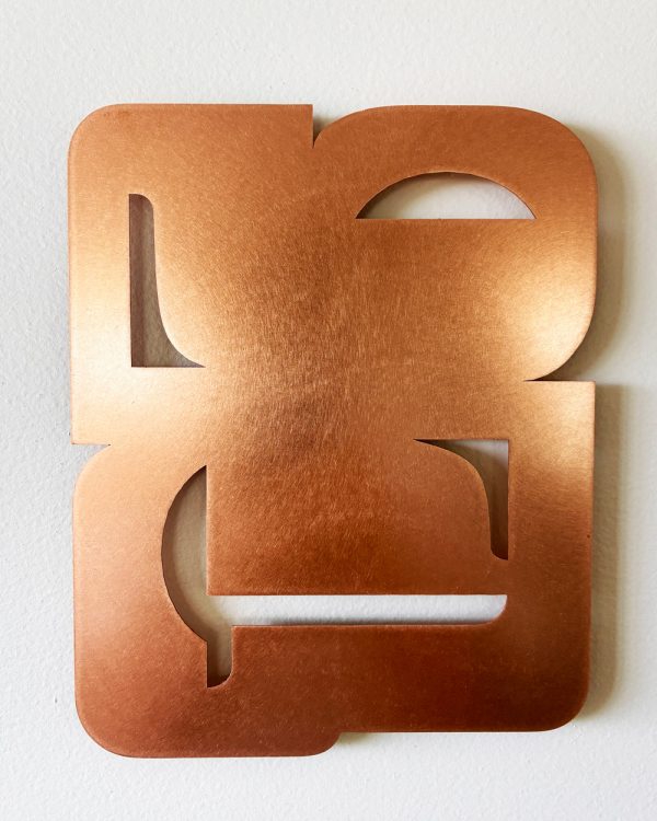 Kinship (right) in copper, Diana Miller