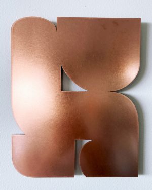 Pause (left) in copper, Diana Miller