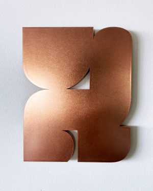 Pause (right) in copper, Diana Miller