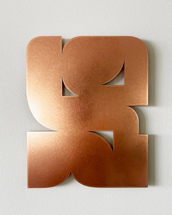 Reverence (right) in copper, Diana Miller