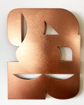 Salutation (right) in copper