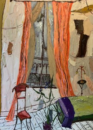 And The Unsilenced Floorboards Made A Dress Out Of The Orange Curtains, Mitchell Cheesman
