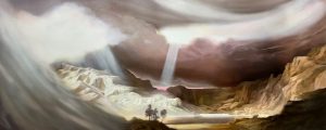 Disappear into the Sea, not a Tear, no not I (after Bierstadt), Saffron Newey